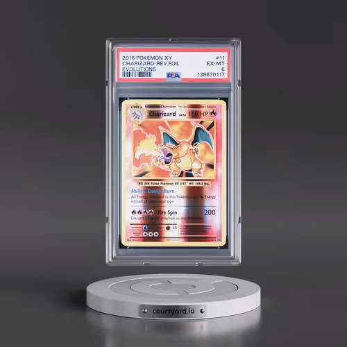 2016 Pokémon XY Evolutions #11 Charizard - Reverse Foil (PSA 6 EX-MT)