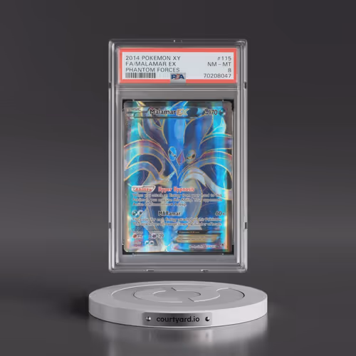 2014 Pokémon XY Phantom Forces #115 Malamar EX - Holo Full Art (PSA 8 NM-MT)