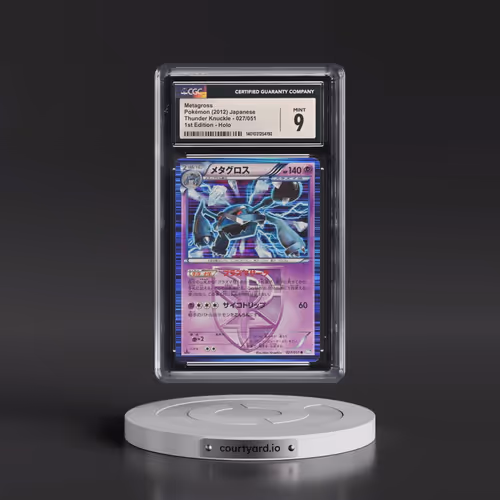 2012 Thunder Knuckle - BW8 (Blue) #027/051 Metagross - 1st Edition Holo (CGC 9 MINT)