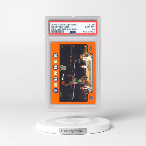 2008 Topps Chrome #156 Kevin Durant - Orange Refractor (PSA 10 GEM MINT)