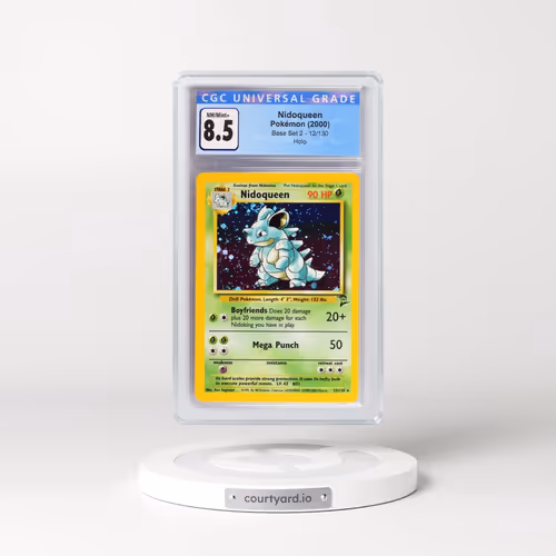2000 Base Set 2 #12/130 Nidoqueen - Holo (CGC 8.5 NM-MT+)