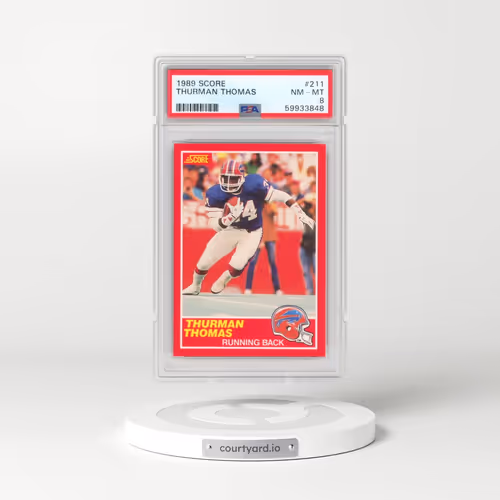 1989 Score #211 Thurman Thomas (PSA 8 NM-MT)