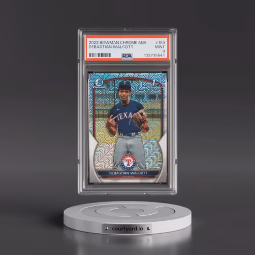 2023 Bowman Mega Box Chrome #189 Sebastian Walcott (PSA 9 MINT)