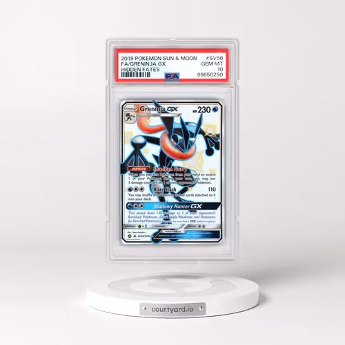 2019 Pokémon Sun & Moon Hidden Fates #SV56 Greninja GX - Holo Full Art (PSA 10 GEM MINT)