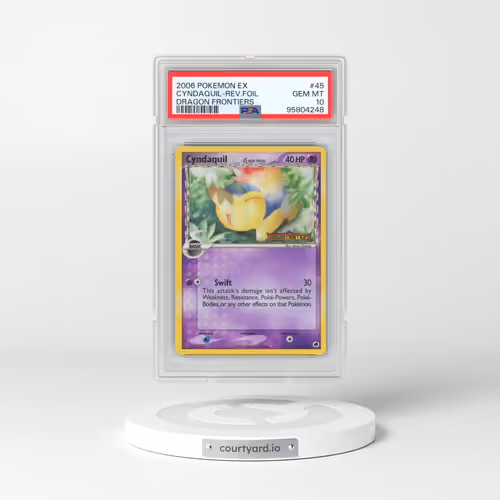 2006 Pokémon EX Dragon Frontiers #45 Cyndaquil - Reverse Foil (PSA 10 GEM MINT)