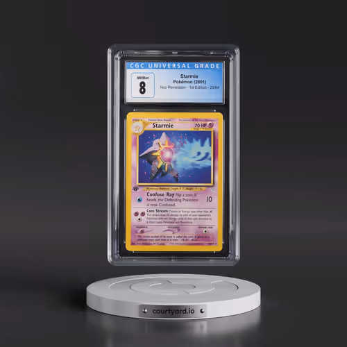 2001 Neo Revelation #25/64 Starmie - 1st Edition (CGC 8 NM-MT)