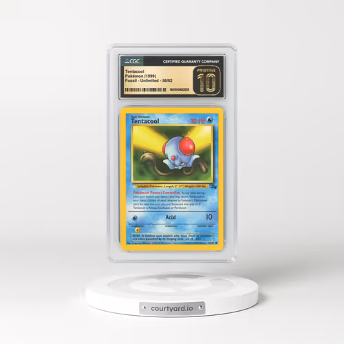 1999 Fossil #56 Tentacool (CGC 10 PRISTINE)