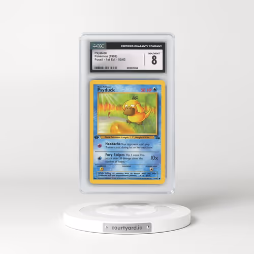 1999 Fossil #53/62 Psyduck - 1st Edition 1st Edition (CGC 8 NM-MT)