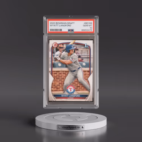 2023 Bowman Draft #BD106 Wyatt Langford (PSA 10 GEM MINT)