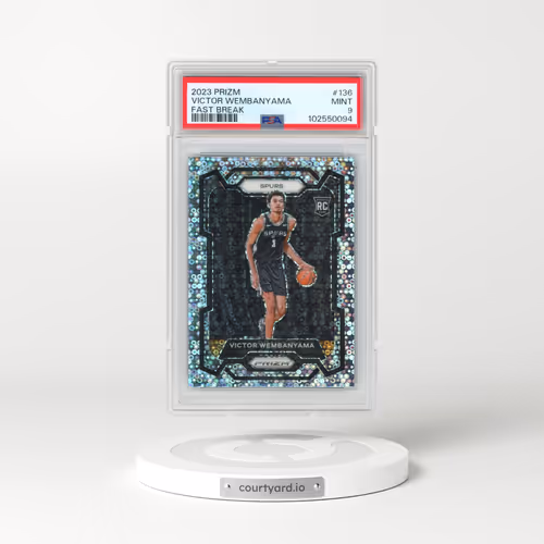 2023 Panini Prizm #136 Victor Wembanyama - Fast Break (PSA 9 MINT)