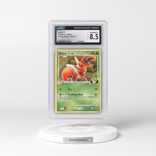 2009 Rising Rivals #48/111 Scizor 4 (CGC 8.5 NM-MT+)