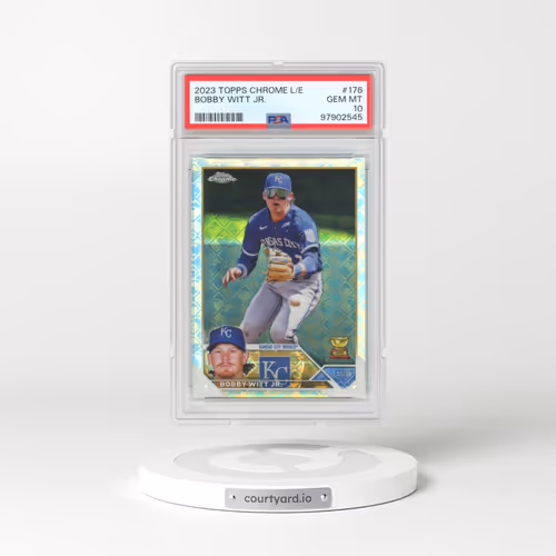2023 Topps Chrome Logofractor Edition #176 Bobby Witt Jr. (PSA 10 GEM MINT)