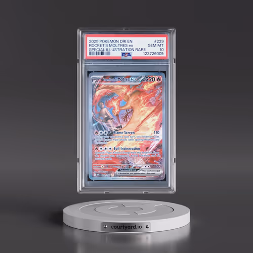 2025 Pokémon Dri EN-Destined Rivals #229 Team Rocket's Moltres EX - Holo Special Illustration Rare (