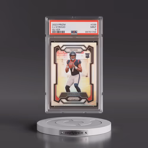 2023 Panini Prizm #339 CJ Stroud - Silver Prizm (PSA 9 MINT)