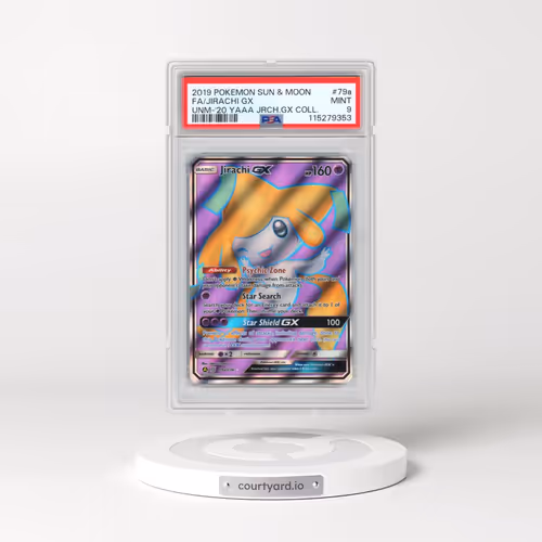 2019 Pokémon Sun & Moon Unified Minds #79a Jirachi GX - Holo Full Art 2020 Yellow A Alternate Art Ji