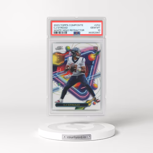2023 Topps Composite #252 CJ Stroud - White Hole Refractor (PSA 10 GEM MINT)