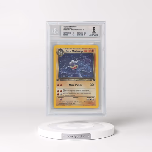 2000 Team Rocket #10 Dark Machamp - 1st Edition Holo (BGS 8 NM-MT)