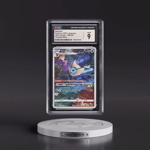 2021 VMAX Climax #189/184 Vaporeon - Character Rare Holo (CGC 9 MINT)