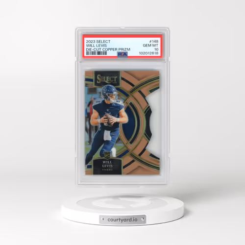 2023 Panini Select #148 Will Levis - Die-Cut Copper Prizm (PSA 10 GEM MINT)