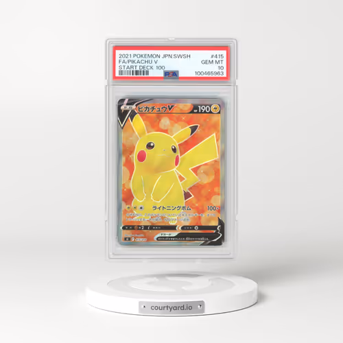 2021 Pokémon Sword & Shield Start Deck 100 #415 Pikachu V - Holo Full Art (PSA 10 GEM MINT)