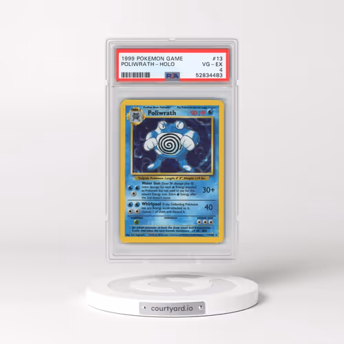 1999 Pokémon Game #13 Poliwrath Holo
