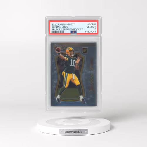 2020 Panini Select Select Certified Rookies #SCR11 Jordan Love (PSA 10 GEM MINT)
