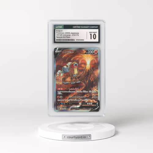 2022 Japanese VSTAR Universe #213 Entei V - Full Art Holo (CGC 10 GEM MINT)