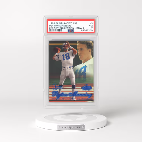 1998 Flair Showcase Legacy Collection #3 Peyton Manning - Row 2 (PSA 7 NM)