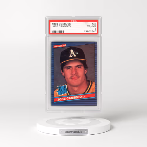 1986 Donruss #39 Jose Canseco (PSA 6 EX-MT)