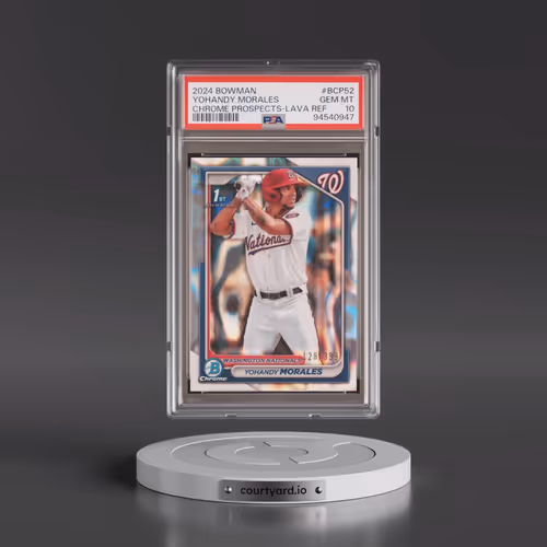 2024 Bowman Chrome Prospects #BCP52 Yohandy Morales - Lava Refractor (PSA 10 GEM MINT)