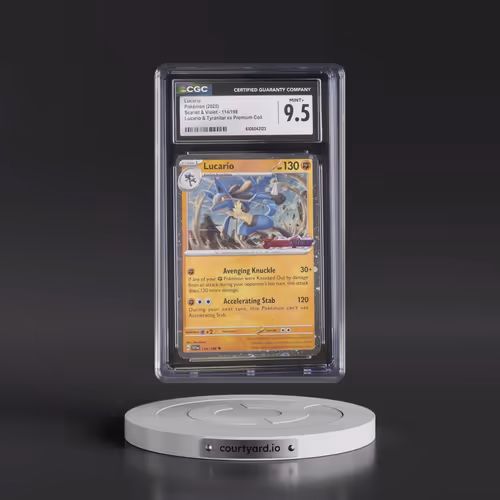 2023 Scarlet & Violet #114/198 Lucario - Lucario & Tyranitar ex Premium Collection (Cosmos Holo)