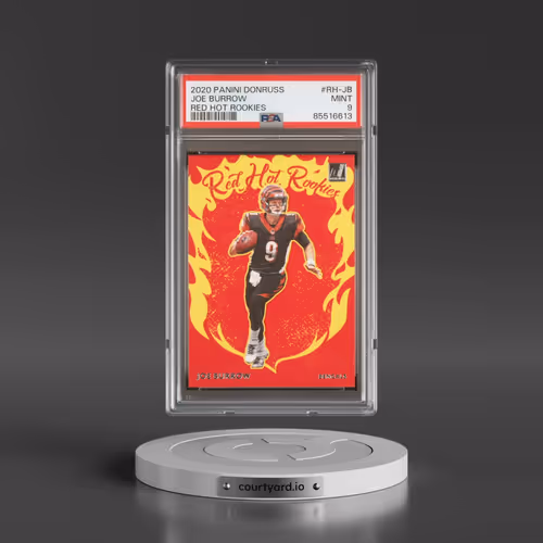2020 Panini Donruss Red Hot Rookies #RH-JB Joe Burrow (PSA 9 MINT)