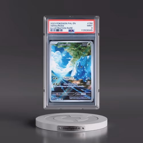 2023 Pokémon Pal EN-Paldea Evolved #194 Heracross - Illustration Rare (PSA 9 MINT)