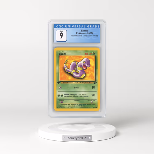 2000 Team Rocket #56/82 Ekans - 1st Edition 1st Edition (CGC 9 MINT)