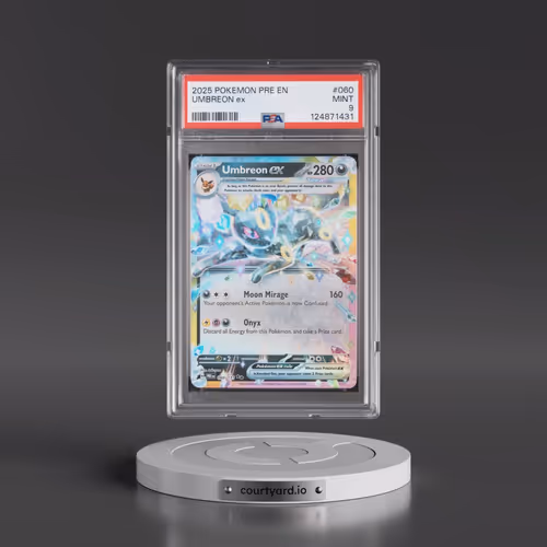 2025 Pokémon Pre EN-Prismatic Evolutions #060 Umbreon EX - Holo (PSA 9 MINT)