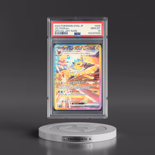 2024 Pokémon Sv8a-Terastal Fest EX #209 Jolteon EX - Holo Special Art Rare (PSA 10 GEM MINT)