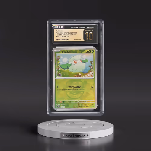 2024 High Class Pack: Terastal Fest ex - sv8a #004/187 Cottonee - Master Ball Holo (CGC 10 PRISTINE)