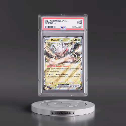 2024 Pokémon Ssp EN-Surging Sparks #004 Durant EX - Holo (PSA 9 MINT)