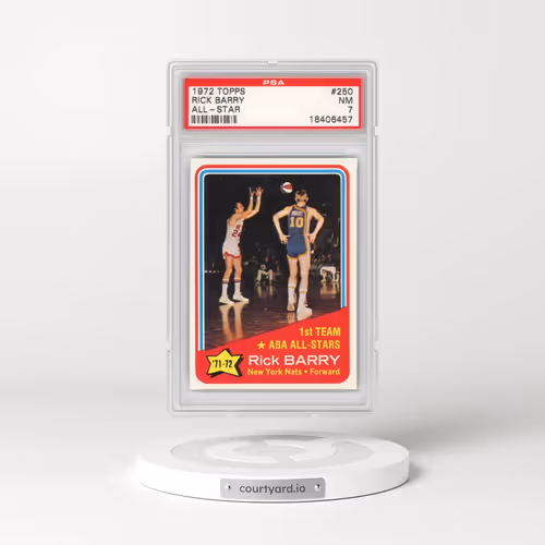 1972 Topps #250 Rick Barry - All-Star (PSA 7 NM)