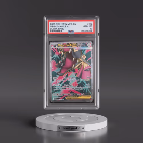 2025 Pokémon Meg EN-Mega Evolution #162 Mega Mawile EX - Holo Ultra Rare (PSA 10 GEM MINT)