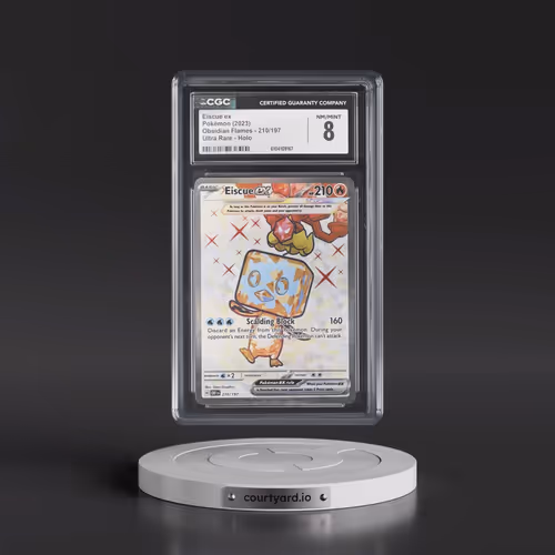 2023 Obsidian Flames - OBF EN #210/197 Eiscue ex - Ultra Rare Holo (CGC 8 NM-MT)