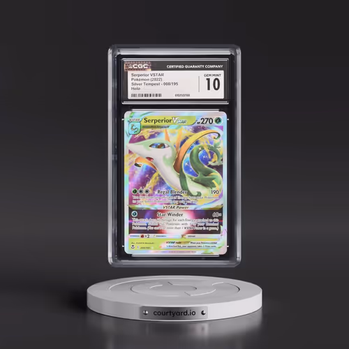 2022 Silver Tempest #008/195 Serperior VSTAR - Holo (CGC 10 GEM MINT)