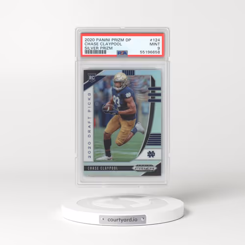 2020 Panini Prizm Draft Picks #124 Chase Claypool - Silver Prizm (PSA 9 MINT)