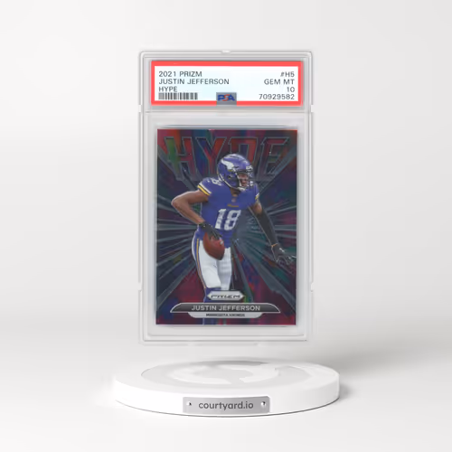 2021 Panini Prizm Hype #H5 Justin Jefferson (PSA 10 GEM MINT)