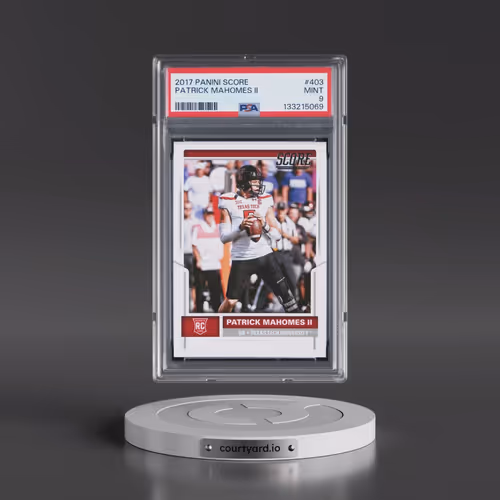 2017 Panini Score #403 Patrick Mahomes II (PSA 9 MINT)