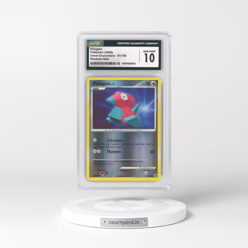 2008 Great Encounters #81 Porygon - Holo (CGC 10 GEM MINT)