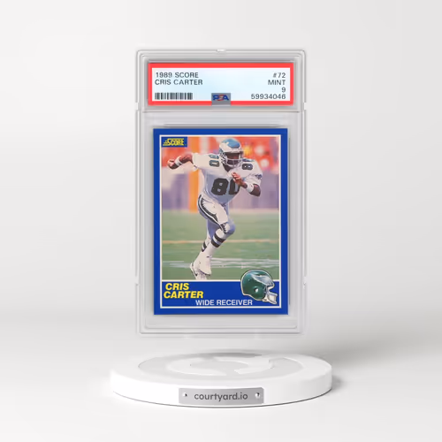 1989 Score #72 Cris Carter (PSA 9 MINT)