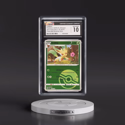 2025 Gem Pack Volume 2 - CBB2C - Simplified #07 03/15 Leafeon - Reverse Holo Poké Ball (CGC 10 GEM M