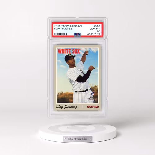 2019 Topps Heritage #516 Eloy Jimenez (PSA 10 GEM MINT)