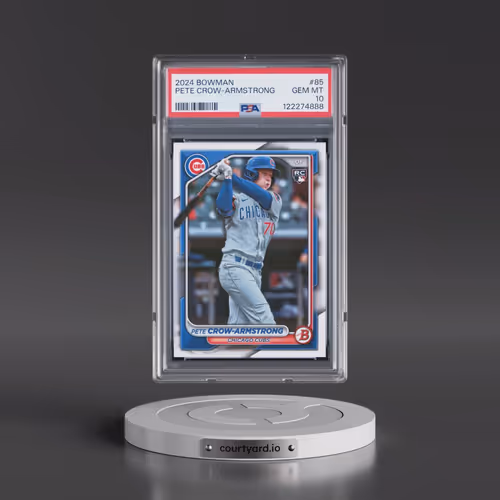 2024 Bowman #85 Pete Crow-Armstrong (PSA 10 GEM MINT)